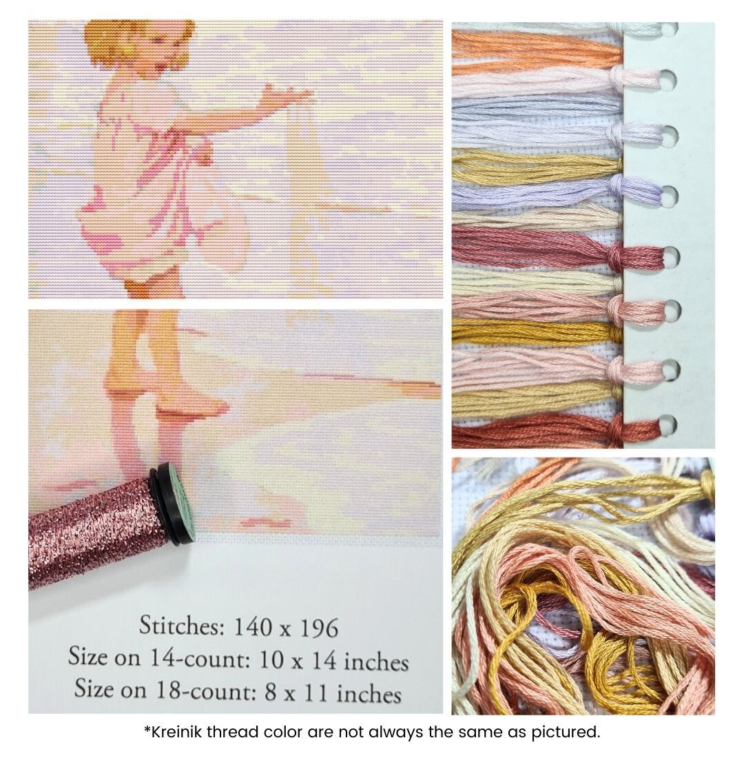 Young Girl in the Ocean Surf Cross Stitch Kit | Jessie Willcox Smith