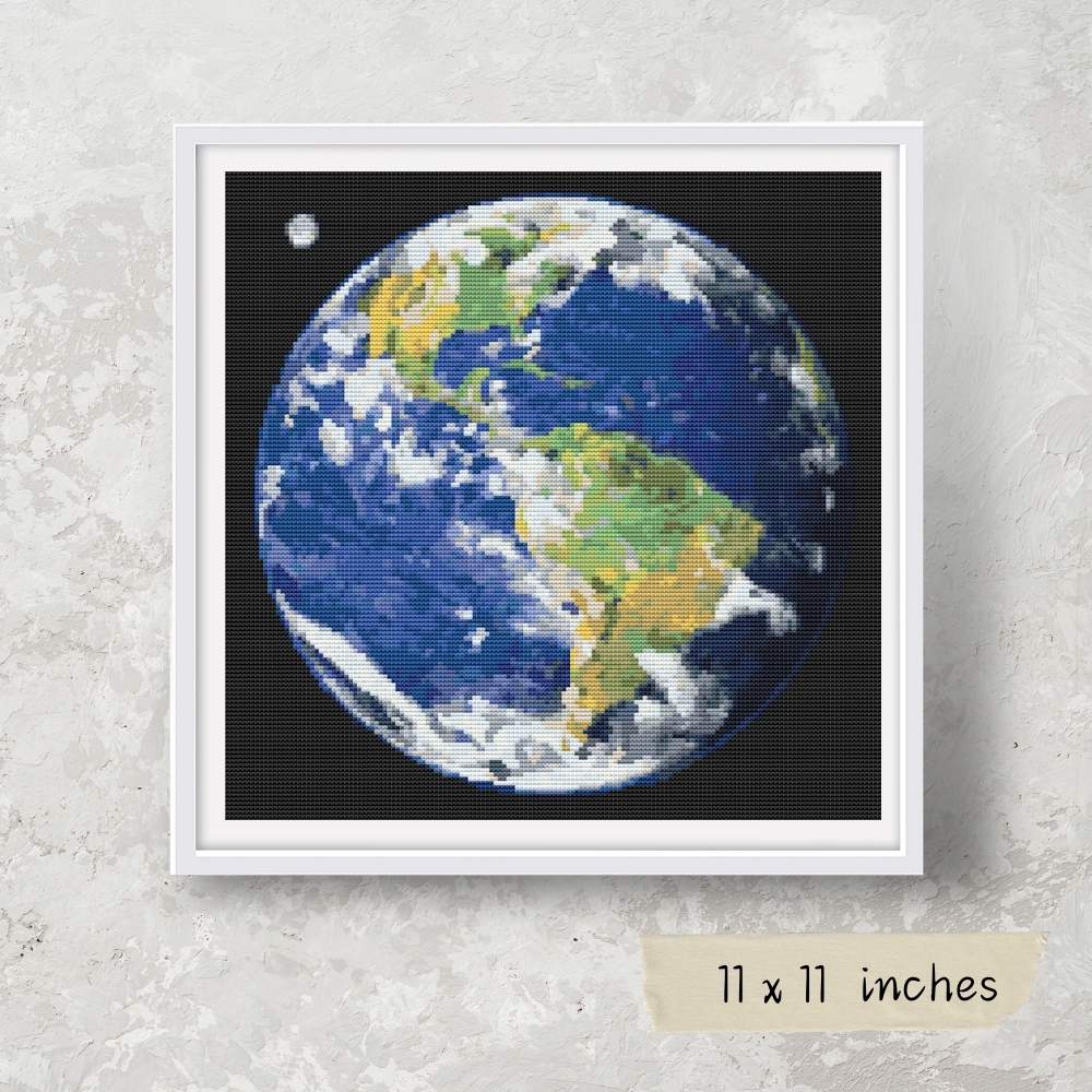 Earth Cross Stitch Kit