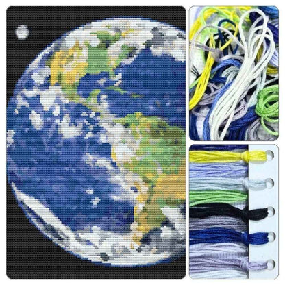 Earth Cross Stitch Kit