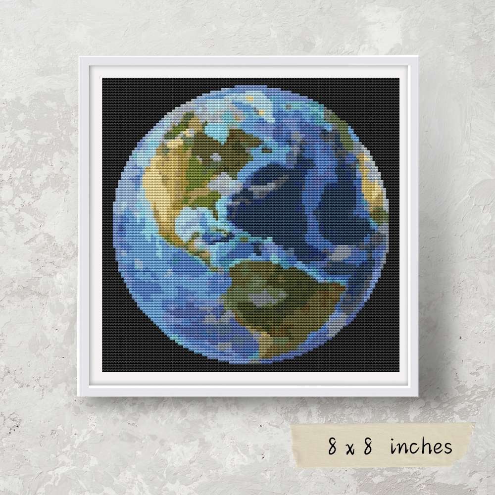 Earth Cross Stitch Kit