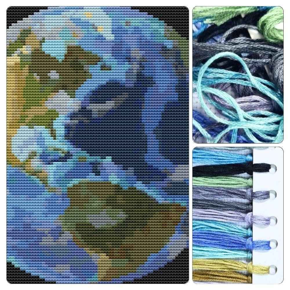 Earth Cross Stitch Kit