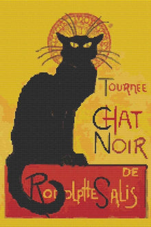 The Black Cat (Le Chat Noir) Cross Stitch Kit
