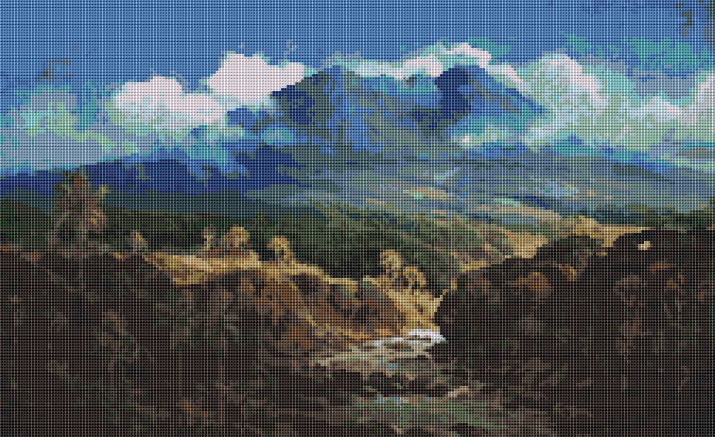 Indonesian Landscape Cross Stitch Kit