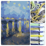 Starry Night over the Rhone Mini Cross Stitch Kit