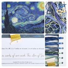 The Starry Night Mini Cross Stitch Kit | Vincent Van Gogh