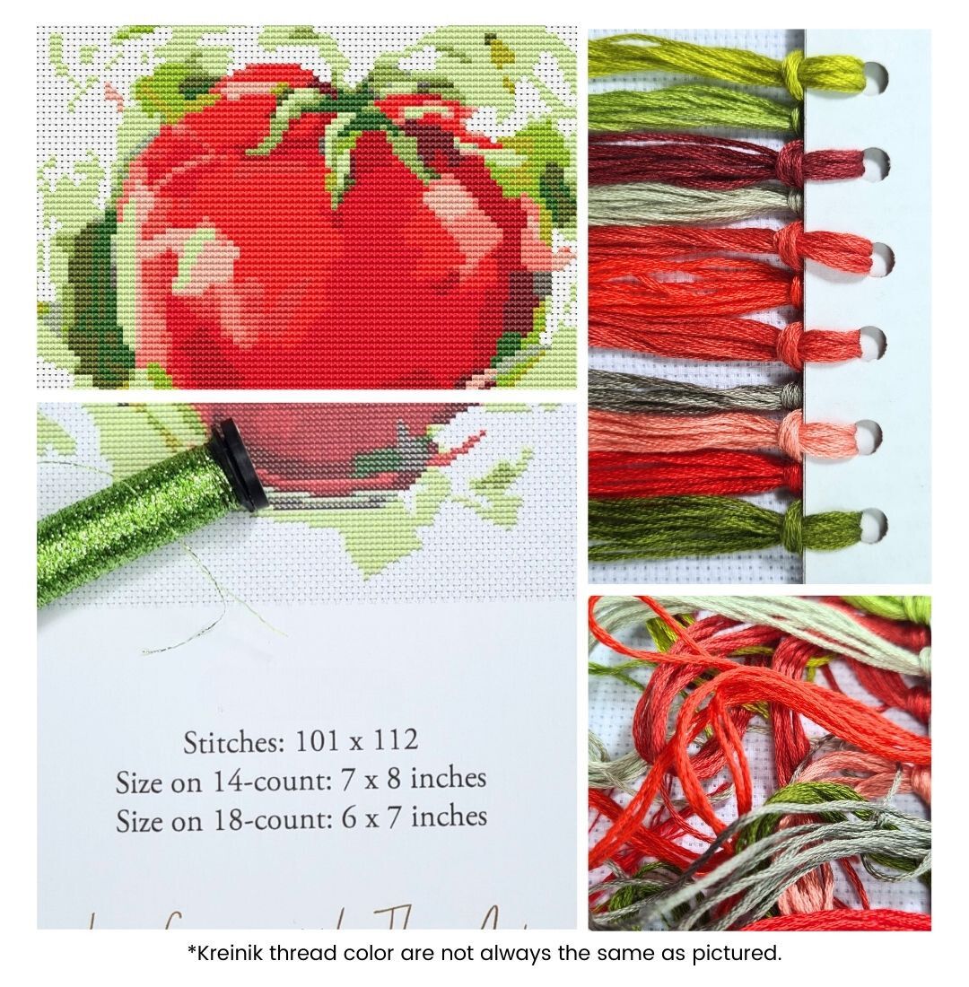 Succulent Tomato Counted Cross Stitch Kit | The Art of Stitch