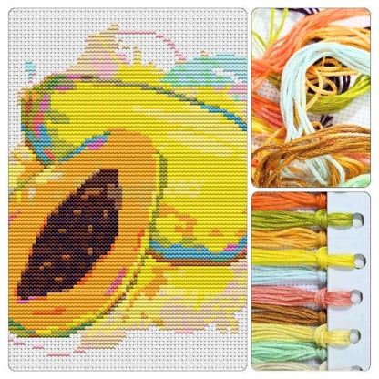 Papayas Cross Stitch Kit