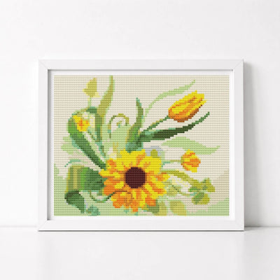Sunflower Garden Mini Cross Stitch Kit