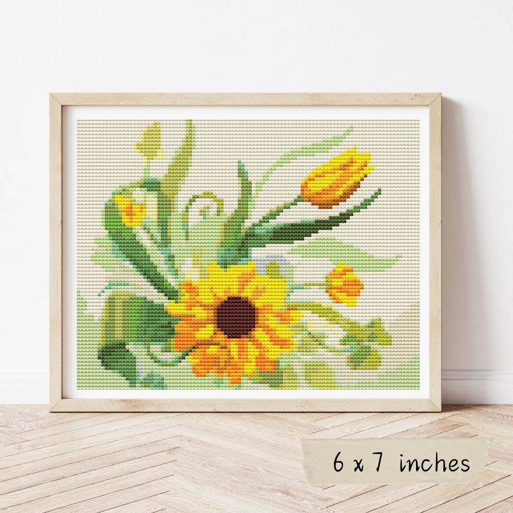 Sunflower Garden Cross Stitch Pattern | The Art of Stitch