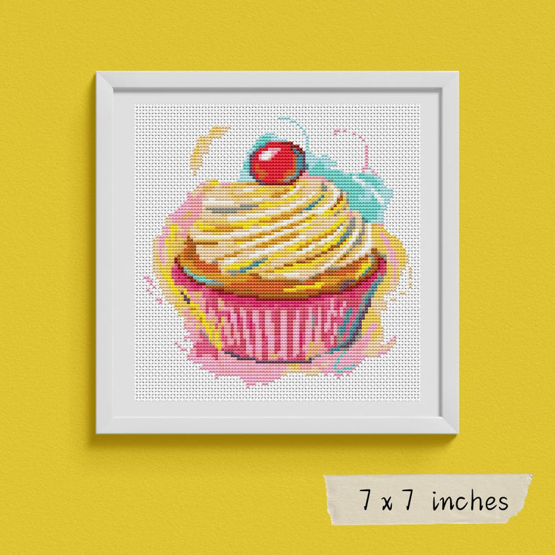 Yummy Cupcake Cross Stitch Pattern | The Art of Stitch