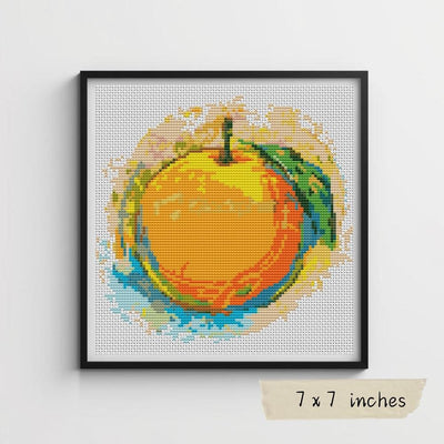Very Orange Cross Stitch Pattern