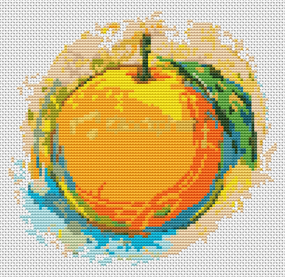 Very Orange Cross Stitch Pattern by The Art of Stitch