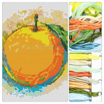 Very Orange Cross Stitch Kit