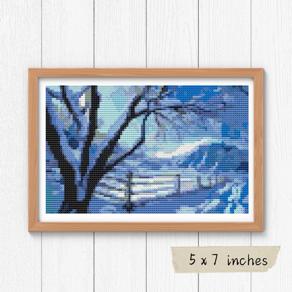 Wintry Day Cross Stitch Pattern | The Art of Stitch