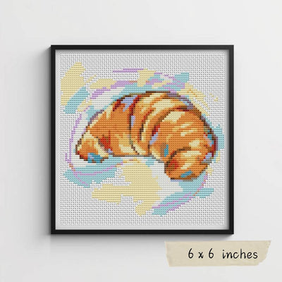 Croissant Cross Stitch Pattern