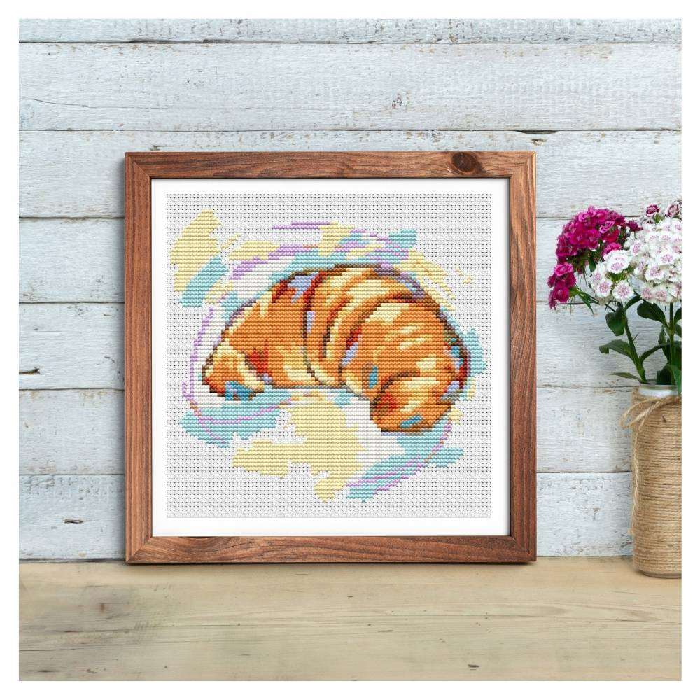 Croissant Counted Cross Stitch Kit | The Art of Stitch