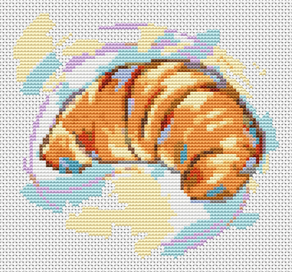 Croissant Cross Stitch Pattern by The Art of Stitch