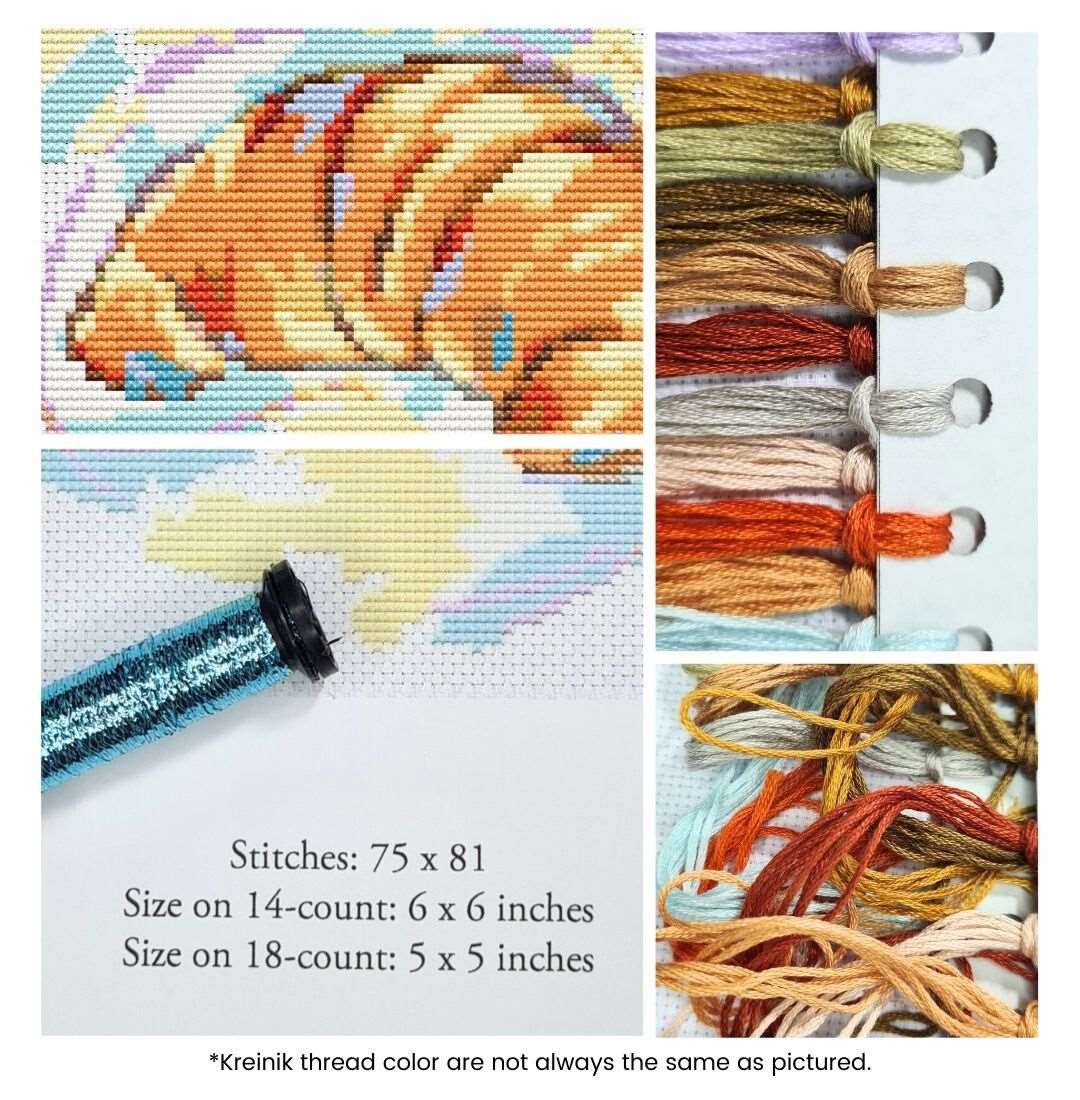 Croissant Counted Cross Stitch Kit | The Art of Stitch