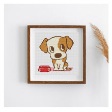 Puppy Chow Time Counted Cross Stitch Kit | The Art of Stitch