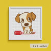 Puppy Chow Time Cross Stitch Pattern | The Art of Stitch