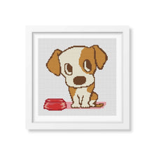 Puppy Chow Time Counted Cross Stitch Kit | The Art of Stitch