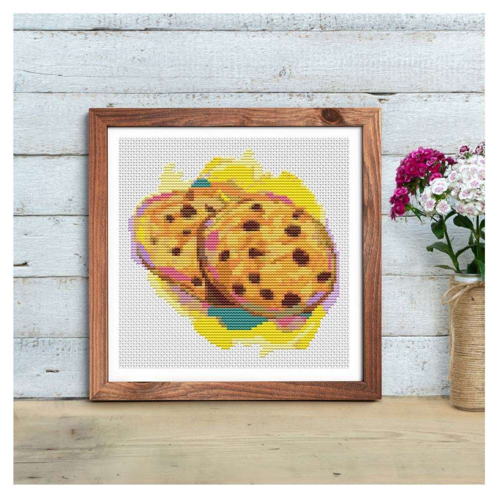 Chocolate Chip Cookies Counted Cross Stitch Pattern | The Art of Stitch