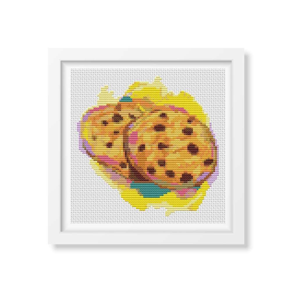 Chocolate Chip Cookies Counted Cross Stitch Pattern | The Art of Stitch