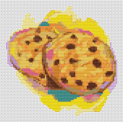 Chocolate Chip Cookies Cross Stitch Pattern by The Art of Stitch
