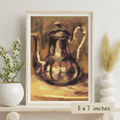 Coffee Pot Mini Cross Stitch Pattern