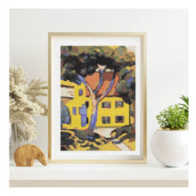 House in a Landscape Mini Counted Cross Stitch Kit | August Macke