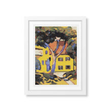 House in a Landscape Mini Counted Cross Stitch Kit | August Macke