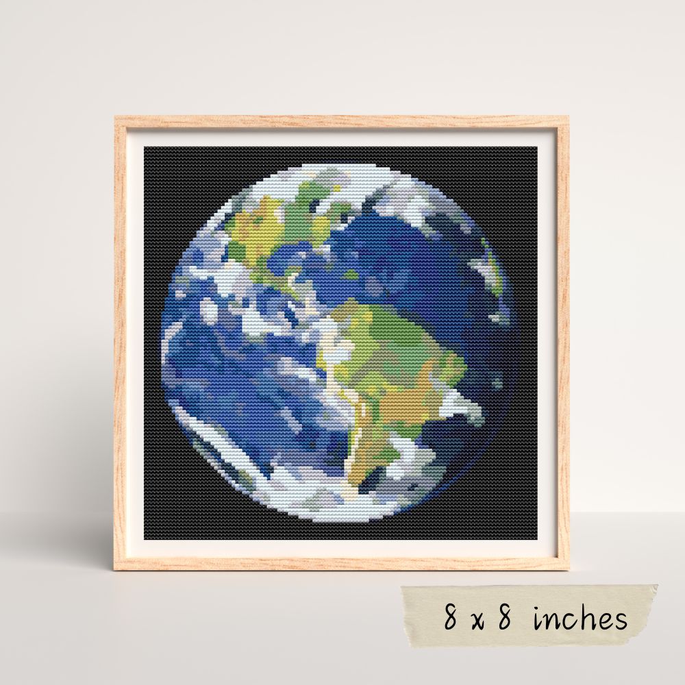 Earth Cross Stitch Pattern | The Art of Stitch