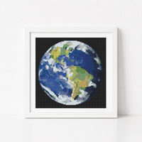 Earth Cross Stitch Kit - Mini Cross Stitch Kit - The Art of Stitch