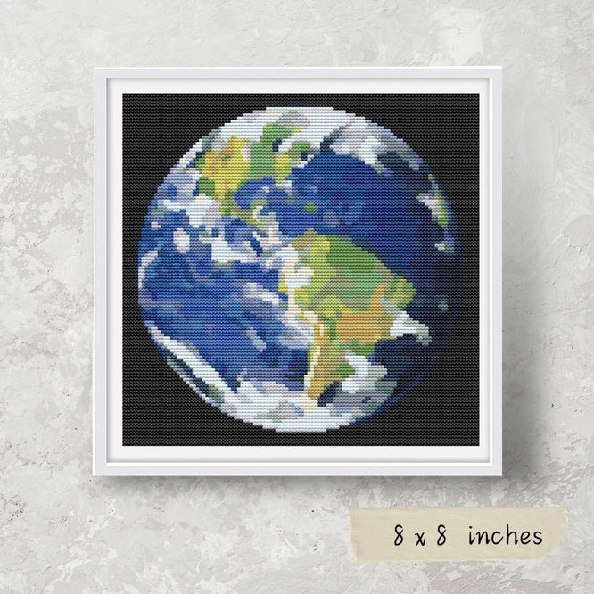 Earth Cross Stitch Pattern