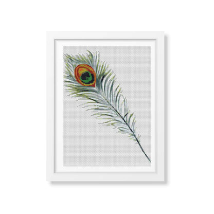 Peacock Feather Counted Cross Stitch Kit | The Art of Stitch