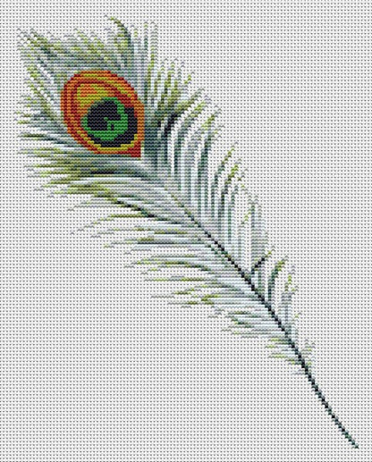 Peacock Feather Counted Cross Stitch Kit | The Art of Stitch