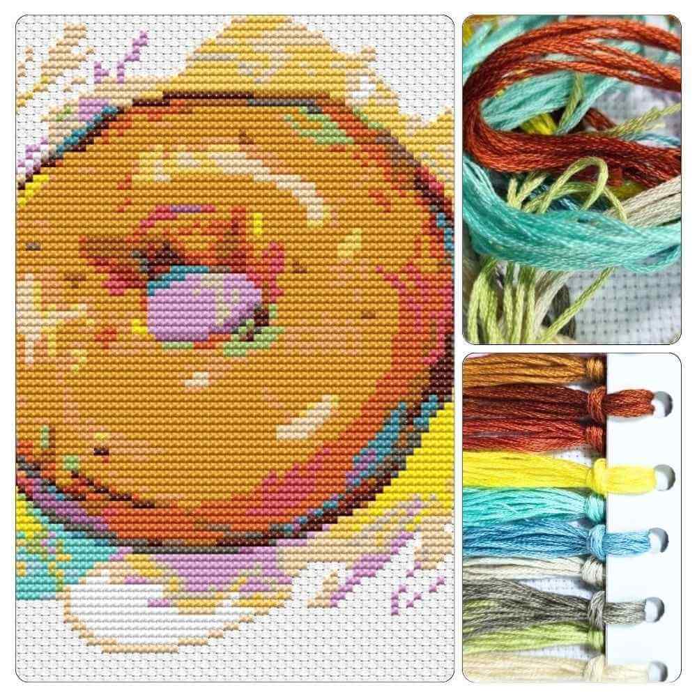 Delicious Donut Cross Stitch Kit