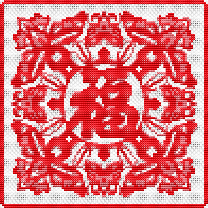 Luck, Peace and Good Fortune Mini Cross Stitch Pattern - Mini Cross Stitch Pattern - The Art of Stitch