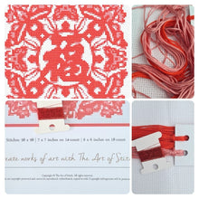 Luck, Peace and Good Fortune Cross Stitch Kit | The Art of Stitch