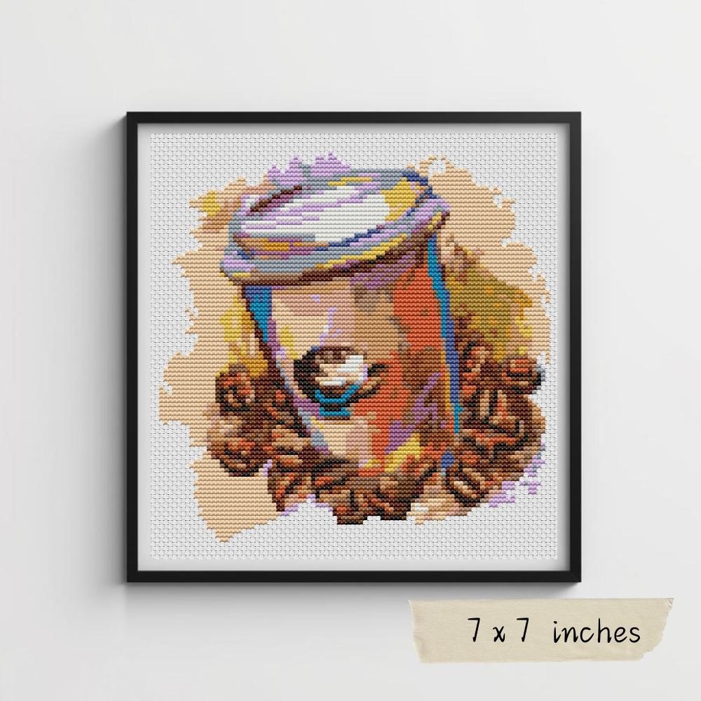 Latte Anyone? Cross Stitch Kit