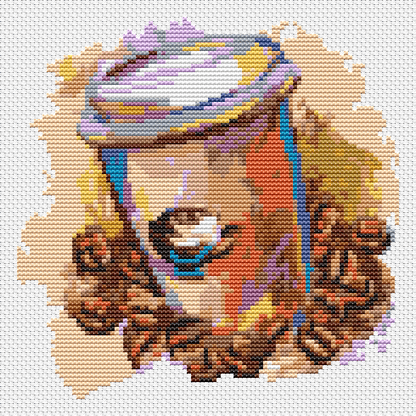 Latte Anyone? Cross Stitch Pattern by The Art of Stitch