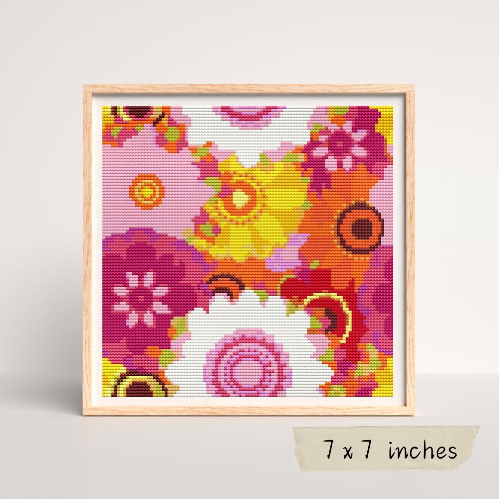 Summer Flowers Cross Stitch Pattern | The Art of Stitch