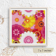 Summer Flowers Mini Cross Stitch Pattern