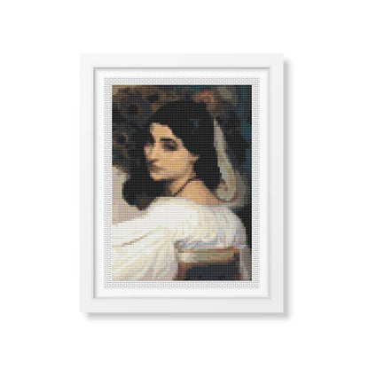 Pavonia Mini Counted Cross Stitch Kit | Lord Frederic Leighton