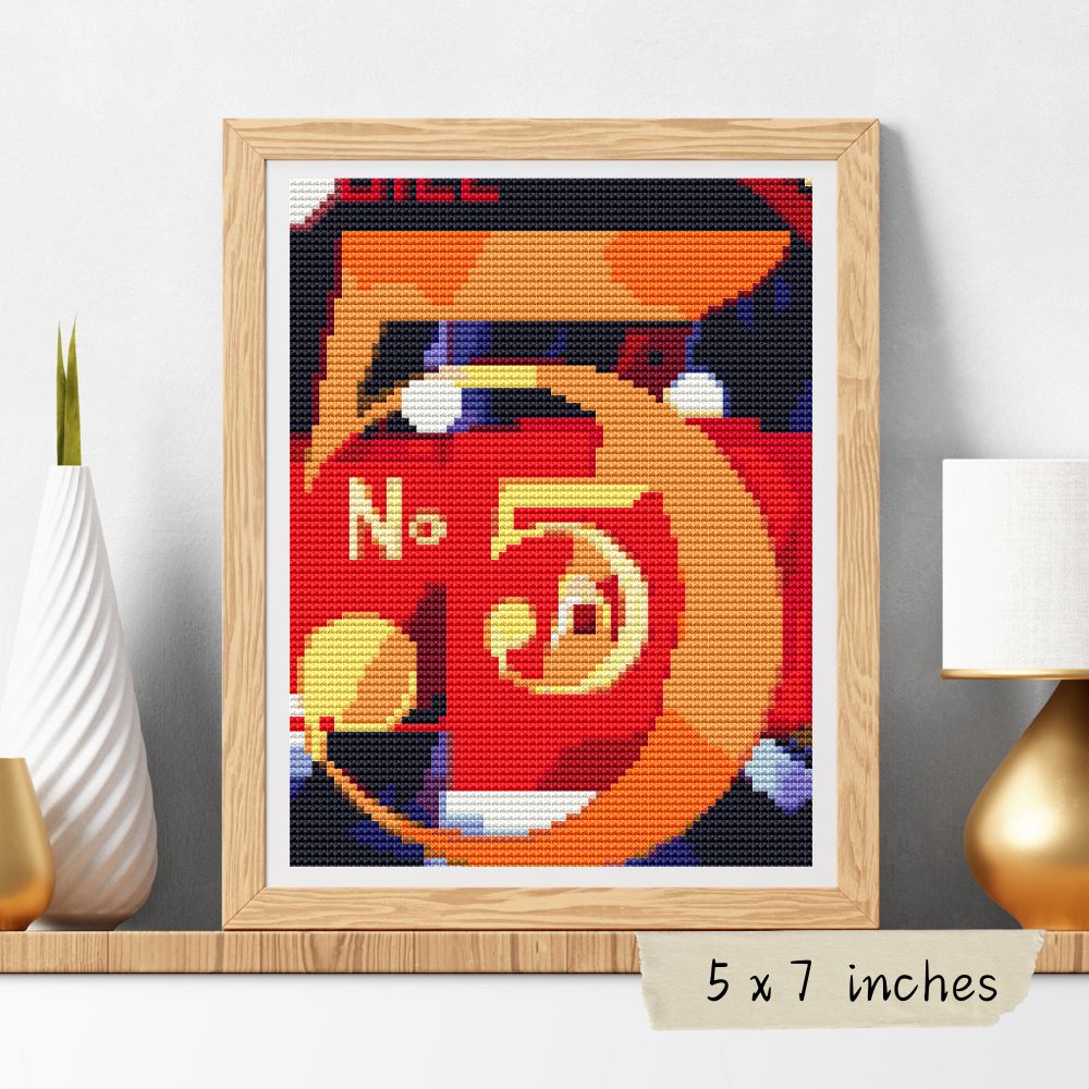 A Figure 5 in Gold Mini Cross Stitch Kit | Charles Demuth