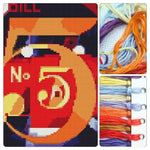 A Figure 5 in Gold Mini Cross Stitch Kit