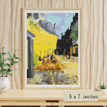 Cafe Terrace at Night Mini Cross Stitch Kit | Vincent Van Gogh