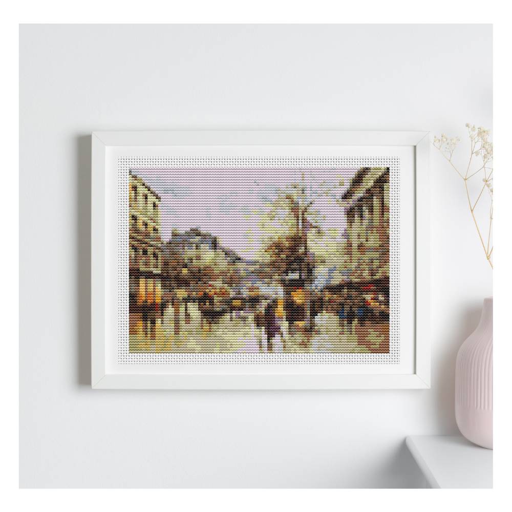 Flower Market Mini Counted Cross Stitch Kit | Antoine Blanchard