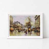 Flower Market Mini Cross Stitch Pattern - Mini Cross Stitch Pattern - Antoine Blanchard
