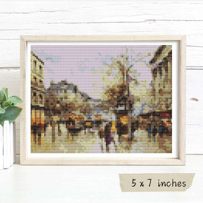 Flower Market Mini Cross Stitch Pattern